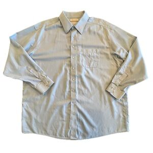Roundtree & Yorke Gold Label NonIron EZ Wash Cotton Herringbone 18 1/2  36/37Big